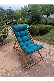 Arıa Şezlong Bahçe/balkon/teras/plaj Katlanır - 1 Şezlong petrol mavi