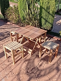 Masa Takımı /hasır Tabureli