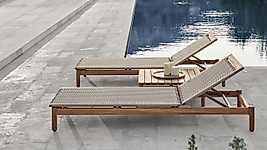 İroko Ahşap Bahçe - Havuz - Plaj Şezlongu