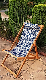 Ayzenbi Katlanır Balkon Teras Bahçe Plaj Şezlong kumaşı (sadece kumaş)